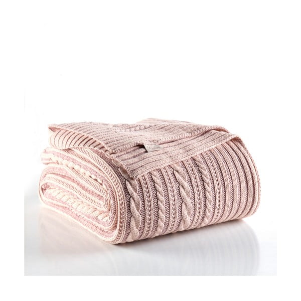 Šviesiai rožinė lovatiesė Camila, 220 x 240 cm-image-1