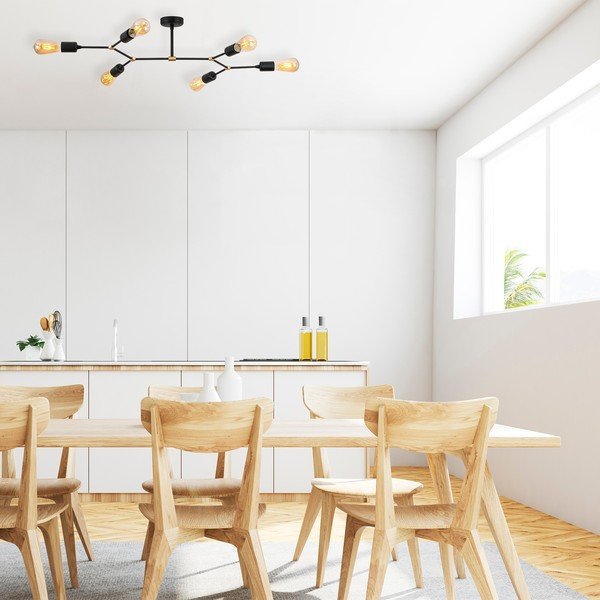 Lubinis šviestuvas juodos spalvos 48x95 cm Sparrow – Opviq lights-image-1