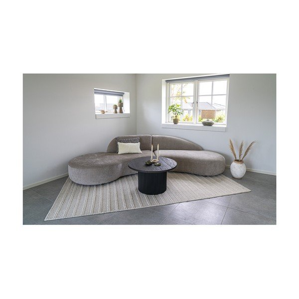 Apvalios formos kavos staliukas tamsiai rudos spalvos iš tuopos ø 80 cm Boavista – House Nordic-image-3