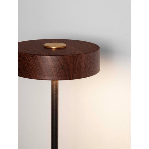 Juodos spalvos/tamsios natūralios spalvos iš metalo pastatomas šviestuvas LED (aukštis 135 cm) Thea – Nova Luce-image-2