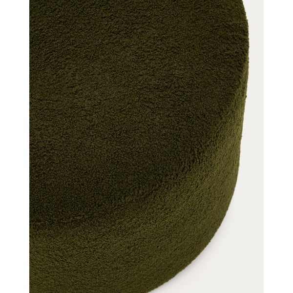 Žalios spalvos iš boucle pufas Kaeli – Kave Home-image-1