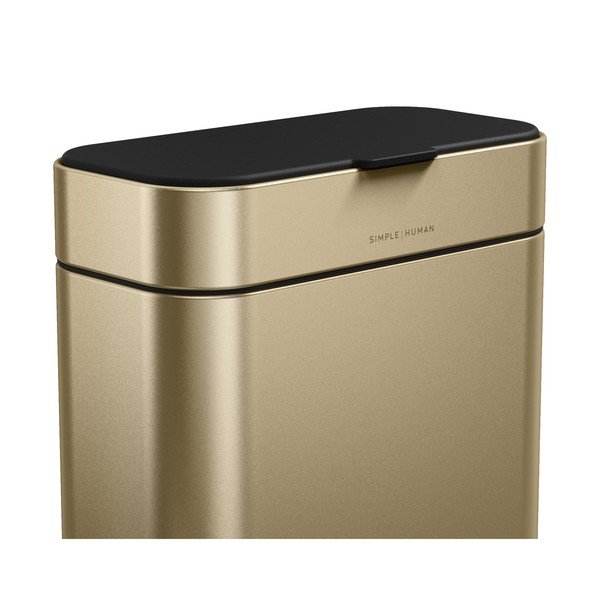 Matinės auksinės spalvos maisto atliekų šiukšliadėžė 4 l – simplehuman-image-1