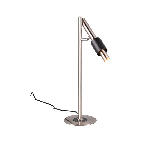 Juodos spalvos/sidabrinės spalvos stalinis šviestuvas LED (aukštis 50 cm) Ikaris – Trio Select-image-1