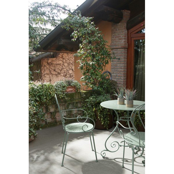 Iš plieno apvalios formos sodo šoninis staliukas ø 70 cm Etienne – Bizzotto-image-1