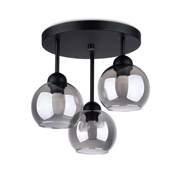 Lubinis šviestuvas juodos spalvos ø 15 cm Grande – Sollux