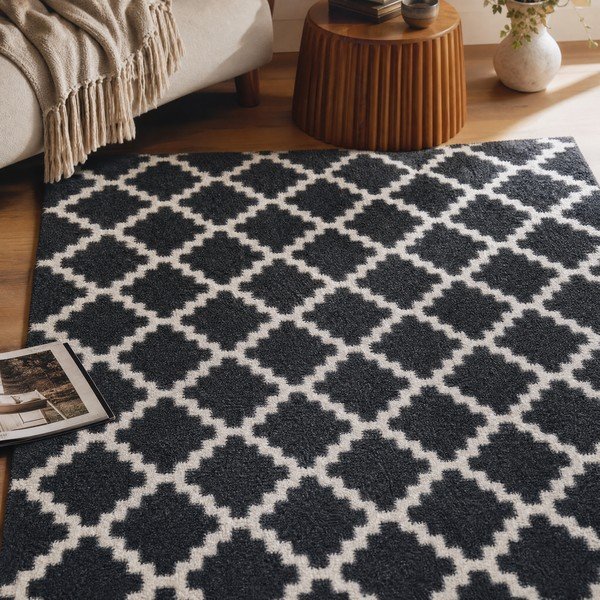 Juodos ir baltos spalvos kilimas Zala Living Elegance, 50 x 150 cm-image-1
