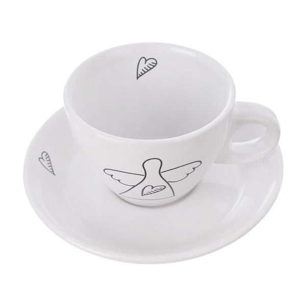 2 juodai balti keraminiai puodeliai (90 ml) - Orion-image-2