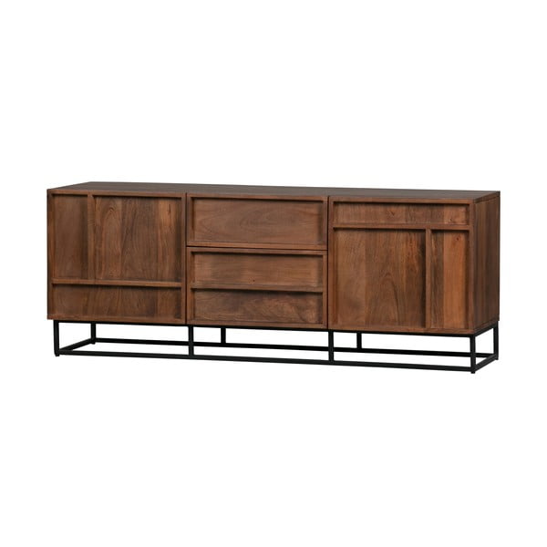 Rudas TV staliukas iš mango medienos WOOOD Forrest-image-2