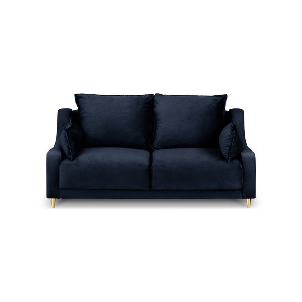 Tamsiai mėlyna sofa Mazzini Sofos Pansy, 150 cm-image-2