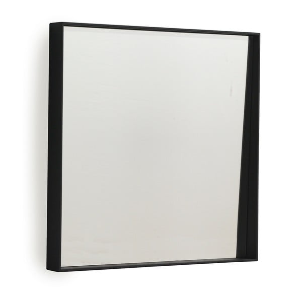 Sieninis veidrodis su juodu rėmu Geese Thin, 40 x 40 cm