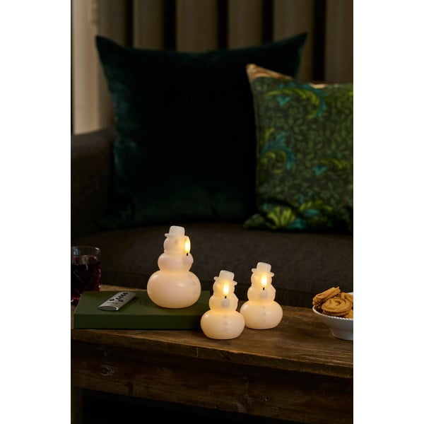 Šviečianti Kalėdų dekoracija baltos spalvos ø 9 cm Eva – Sirius-image-1