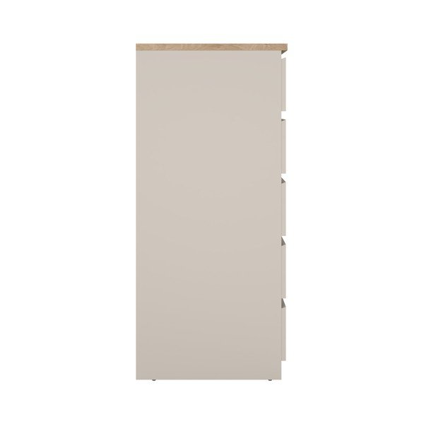 Kreminės spalvos šoninė spintelė 40x111x50 cm Naia – Tvilum-image-4