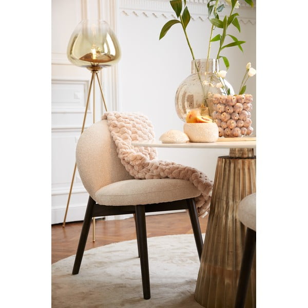 Kreminės spalvos iš audinio valgomojo kėdžių komplektas 2 vnt. Sinosa – Light & Living-image-1