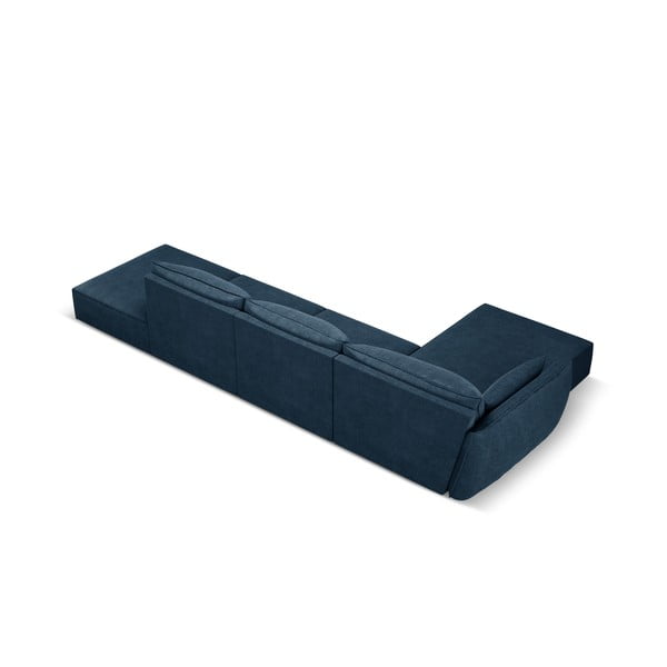 Tamsiai mėlyna kampinė sofa (kairysis kampas) Vanda - Mazzini Sofas-image-3