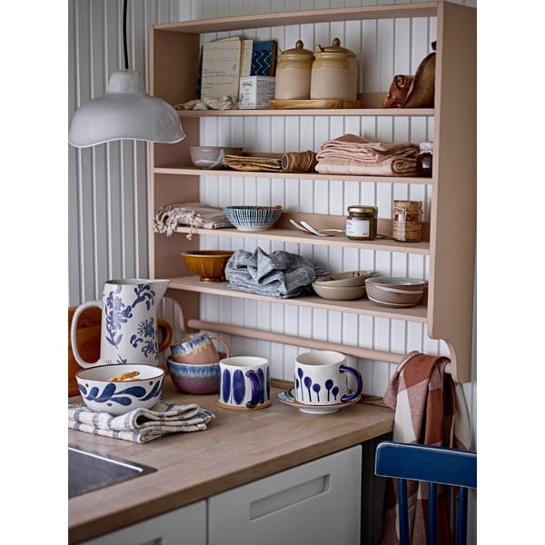 Iš kėnio masyvo kelių aukštų sieninė lentyna natūralios spalvos 70 cm Sal – Bloomingville-image-1