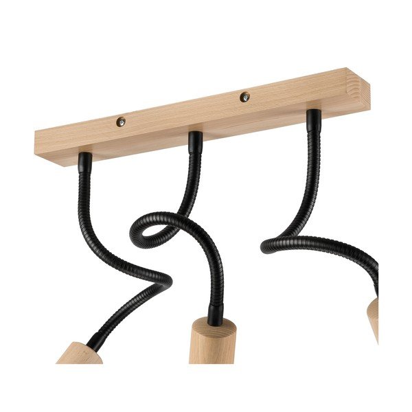 Juodas/natūralus lubinis šviestuvas - LAMKUR-image-4