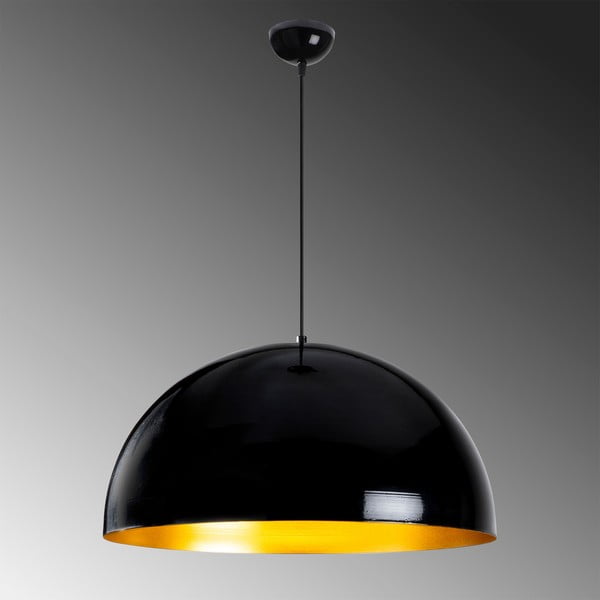 Juodas lubinis šviestuvas Opviq lights Berceste, ø 60 cm-image-1