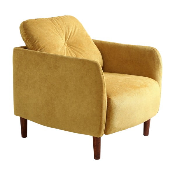 Geltonas fotelis Individualizuotos formos Hako
