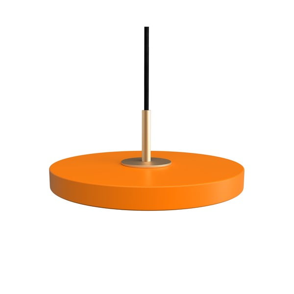 Kabantis šviestuvas oranžinės spalvos LED ø 15 cm su metaliniu gaubtu Asteria Micro – UMAGE