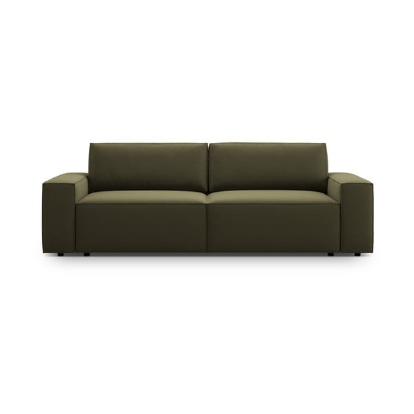 Žalios spalvos iš velveto sulankstoma/su sandėliavimo vieta sofa 247 cm Jodie – Micadoni 