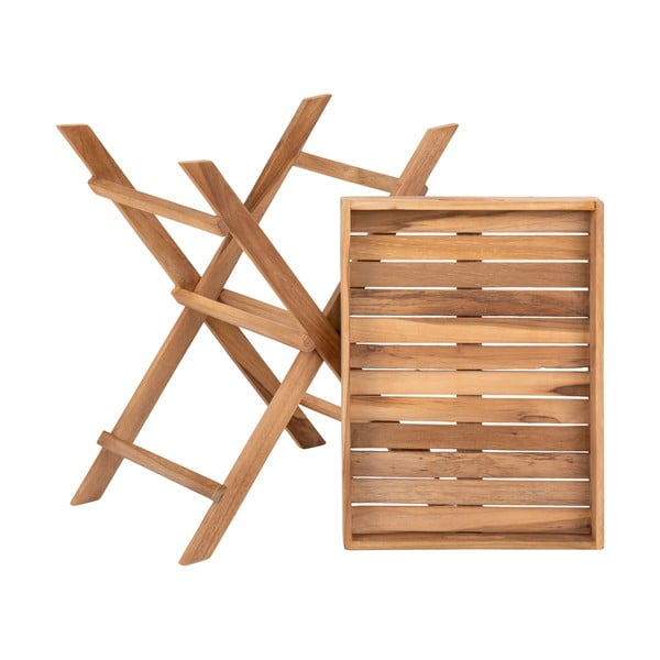 Iš tikmedžio masyvo sodo serviravimo stalas 29x39 cm Ronda – House Nordic-image-3
