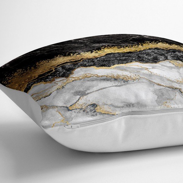 Minimalistiniai pagalvių užvalkalai Dark Marble, 70 x 70 cm-image-1