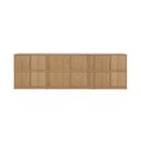 TV spintelių komplektas natūralios spalvos iš ąžuolo 264x88 cm Modulair – vtwonen