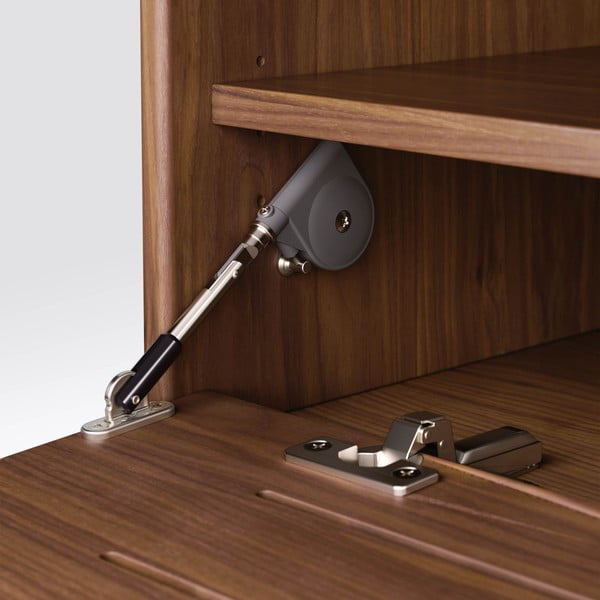 Riešutmedžio spalvos televizoriaus staliukas Kave Home Carolin-image-3