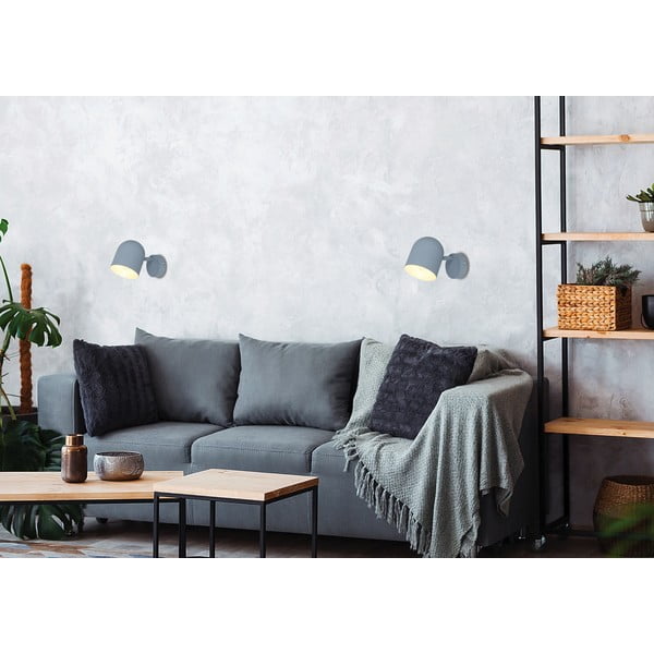 Sieninė lempa šviesiai mėlynos spalvos Azuro – Candellux Lighting-image-1