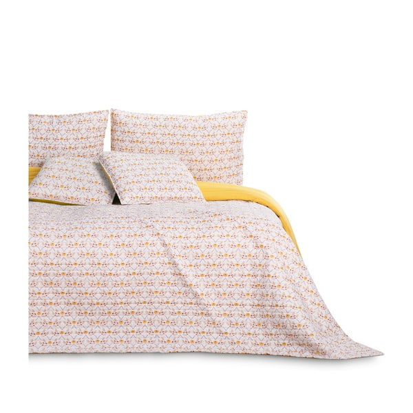 Geltonas viengulės lovos užtiesalas 170x210 cm Folky - AmeliaHome