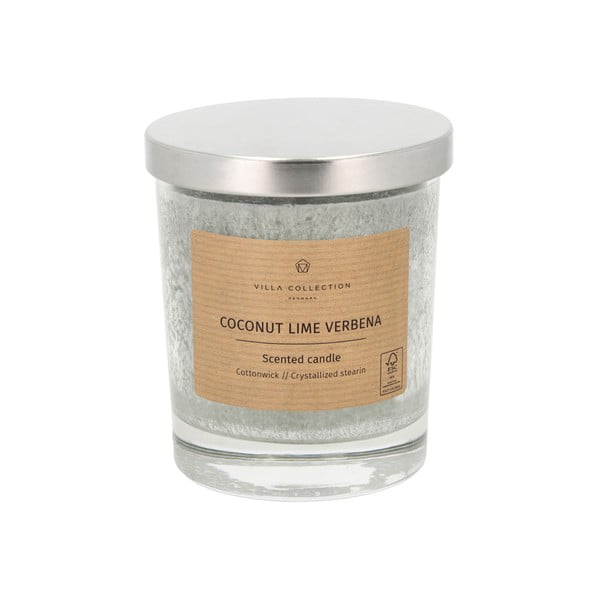 Aromatinė žvakė degimo laikas 40 h Kras: Coconut, Lime & Verbena – Villa Collection
