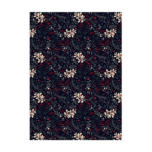 5 lapai dovanų vyniojimo popieriaus eleanor stuart Winter Floral, 50 x 70 cm-image-1