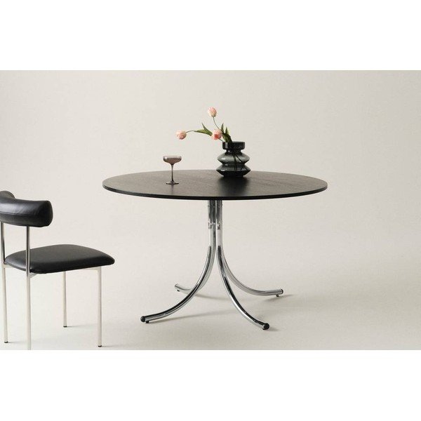 Iš metalo apvalios formos valgomojo stalas ø 130 cm Chipley – Jotex-image-1