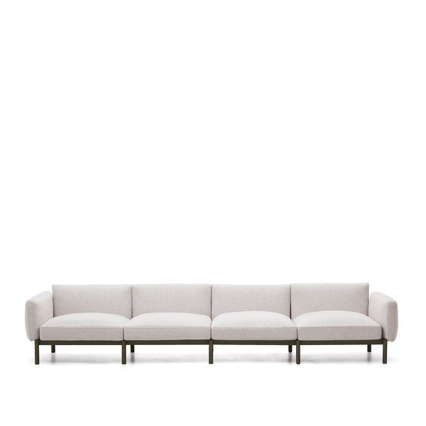 Šviesiai pilkos spalvos sodo modulinė sofa 370 cm Sorells – Kave Home
