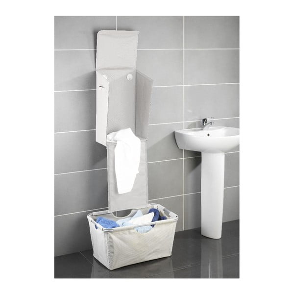 "Wenko Turbo-Loc" pakabinamas skalbinių krepšys, smėlio spalvos, 30 l-image-3