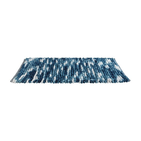 Mėlynas vonios kambario kilimėlis Wenko Smooth Blue, 90 x 60 cm