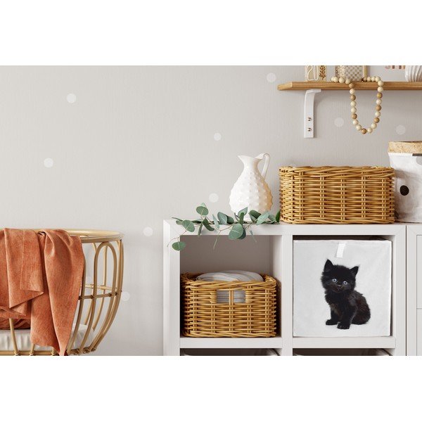 Baltos spalvos iš tekstilės vaikiškas organizatorius 32x32x32 cm The Cutest Ones – Butter Kings-image-2