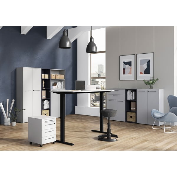 Reguliuojamas aukštis rašomasis stalas 80x160 cm Agenda – Germania-image-4