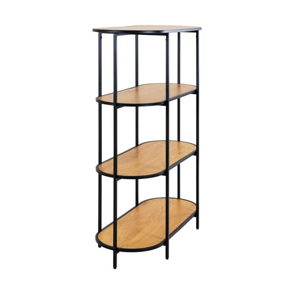 Juoda ąžuolinė knygų spinta 36x111 cm Vita - House Nordic-image-2