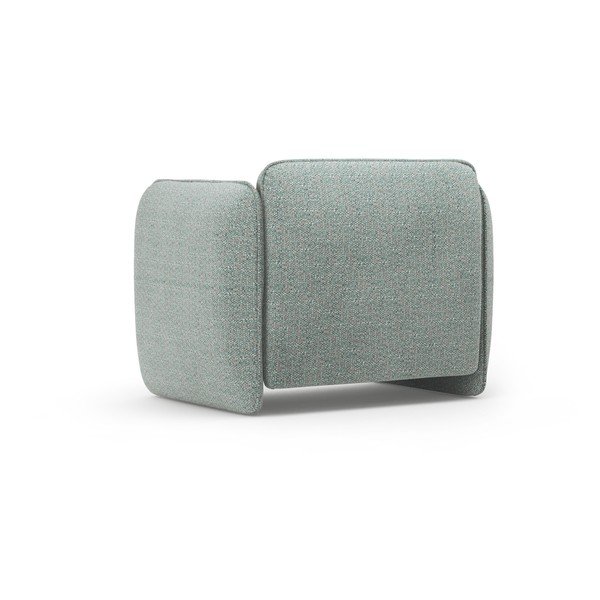 Mėlynos spalvos krėslas iš šenilinio audinio Georgia – Micadoni -image-3