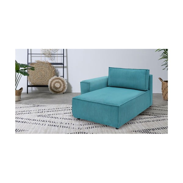 Modulinė sofa mėlynos spalvos iš kordinio velveto (su kairiuoju kampu) Nihad modular – Bobochic Paris-image-1