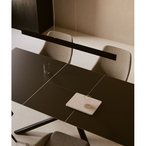 Iš keraminės plokštės prailginamas valgomojo stalas su papildomu stalviršiu 90x160 cm Theone – Kave Home-image-2