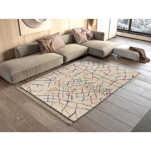 Kreminės baltos spalvos kilimas Universal Yveline Multi, 160 x 230 cm-image-1