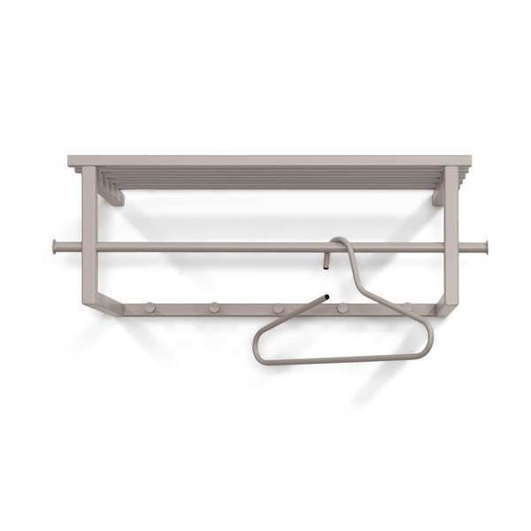 Taupe spalvos iš metalo sieninė lentyna su lentyna 76 cm Marco – Spinder Design-image-2