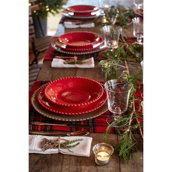 Raudona keramikos gili lėkštė Costa Nova, ø 24,2 cm-image-1