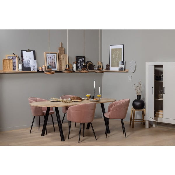 Iš ąžuolo masyvo sieninė lentyna natūralios spalvos paveikslėliams 120 cm Studio – WOOOD-image-1