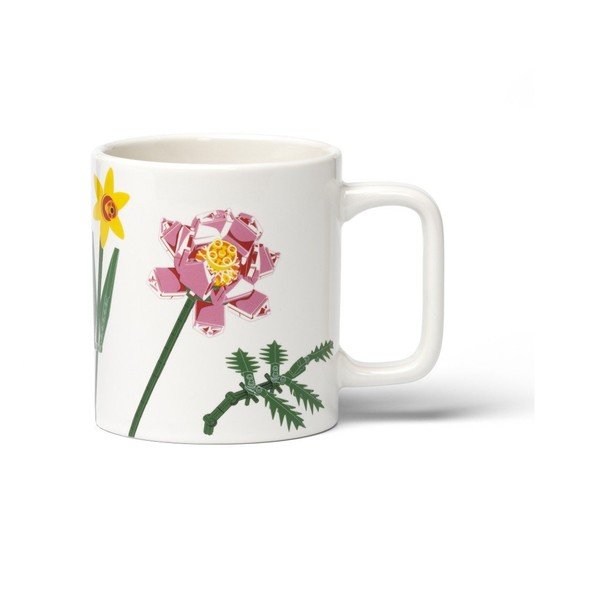 Baltos spalvos iš keramikos vaikiškas puodelis 300 ml Botanicals – LEGO®