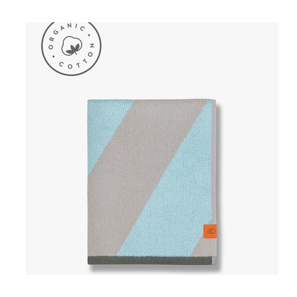 Iš frote audinio iš organiškos medvilnės vonios rankšluostis mėtų spalvos 70x133 cm Diagonal – Mette Ditmer Denmark-image-4