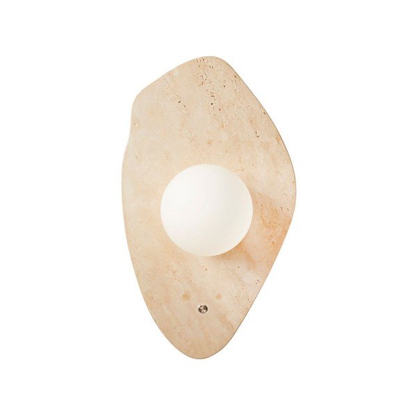 Smėlio spalvos iš akmens sieninė lempa ø 10 cm Hilde – Opviq lights
