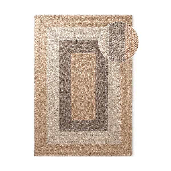 Apverčiamas/rankų darbo iš džiuto kilimas 200x300 cm Juno – Hanse Home